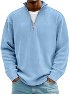 Pull Maille Côtelée Coupe Ample Pour Homme