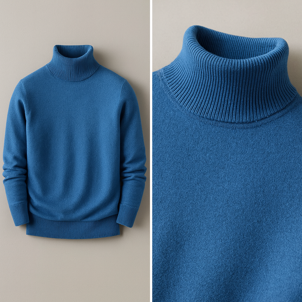 Pull Maille Côtelée Coupe Structurée Pour Homme
