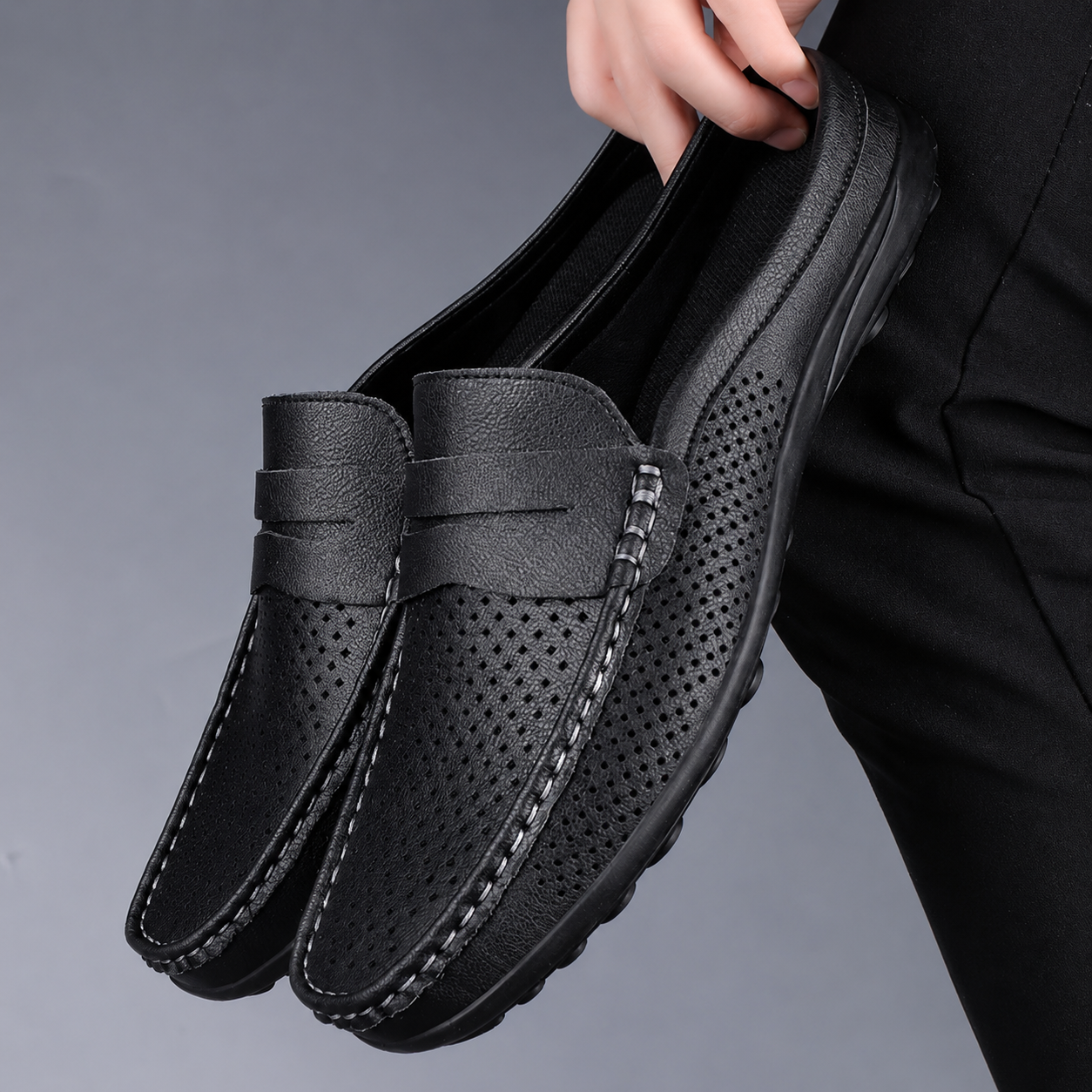 Chaussures Perforations Pour Homme
