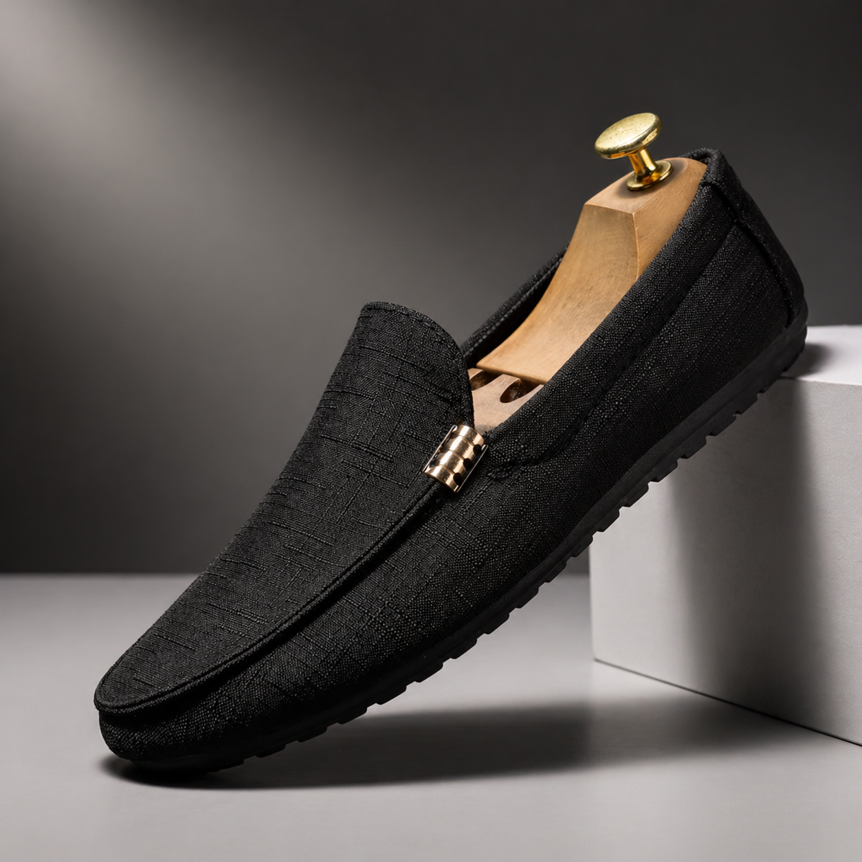 Mocassins Dessus Toile Pour Homme
