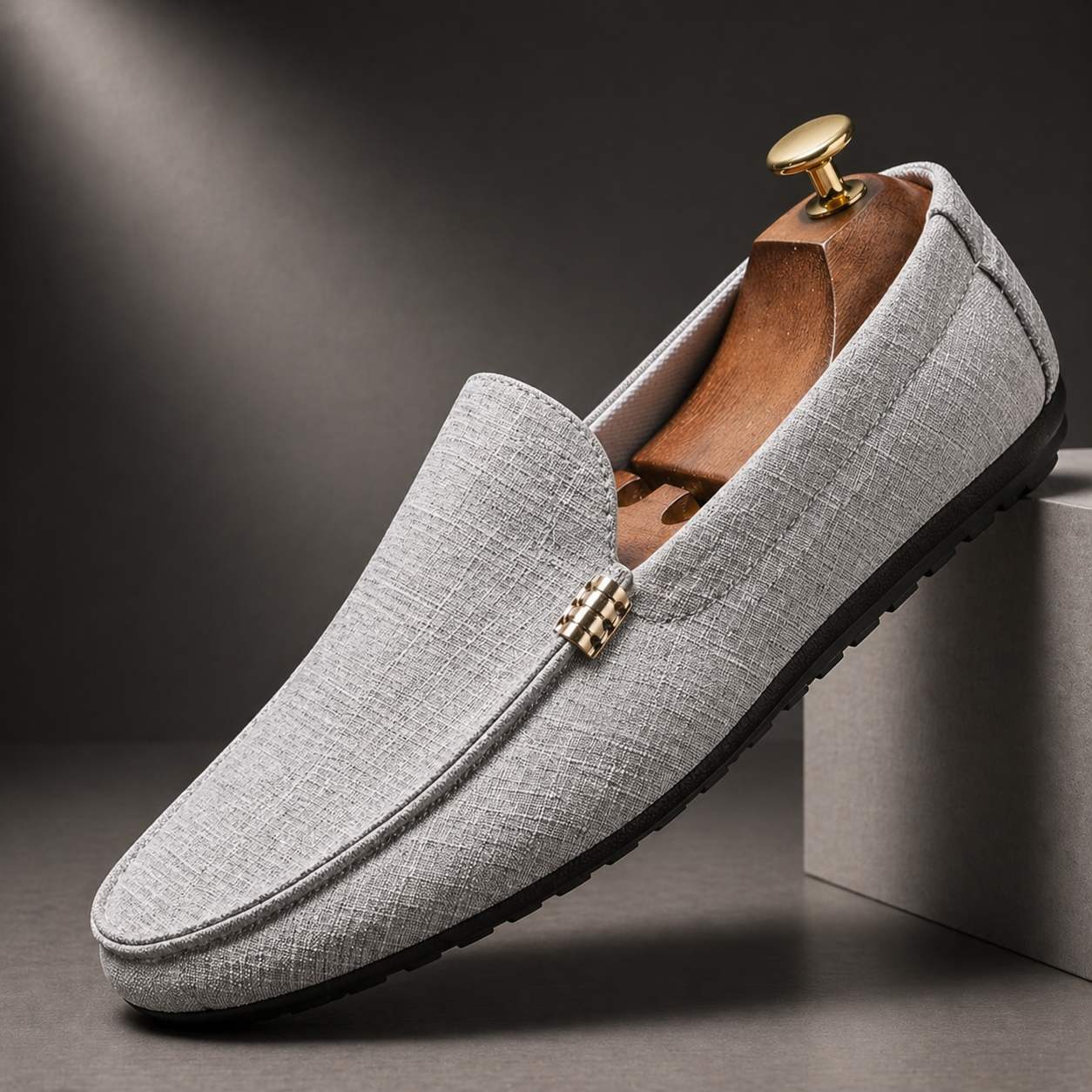 Mocassins Dessus Toile Pour Homme