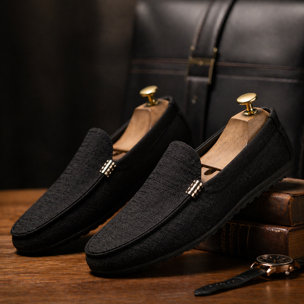 Mocassins Dessus Toile Pour Homme
