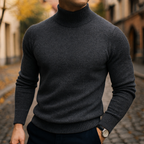 Homme Pull Col Montant