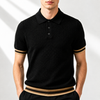 Polo Maille Côtelée Pour Homme