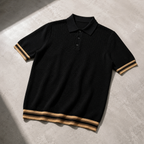 Polo Maille Côtelée Pour Homme