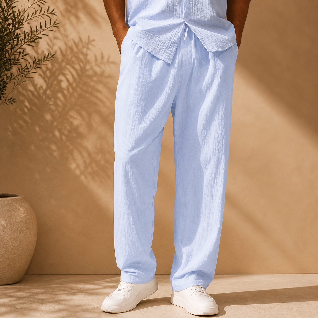 Pantalon Matière Texturée Pour Homme