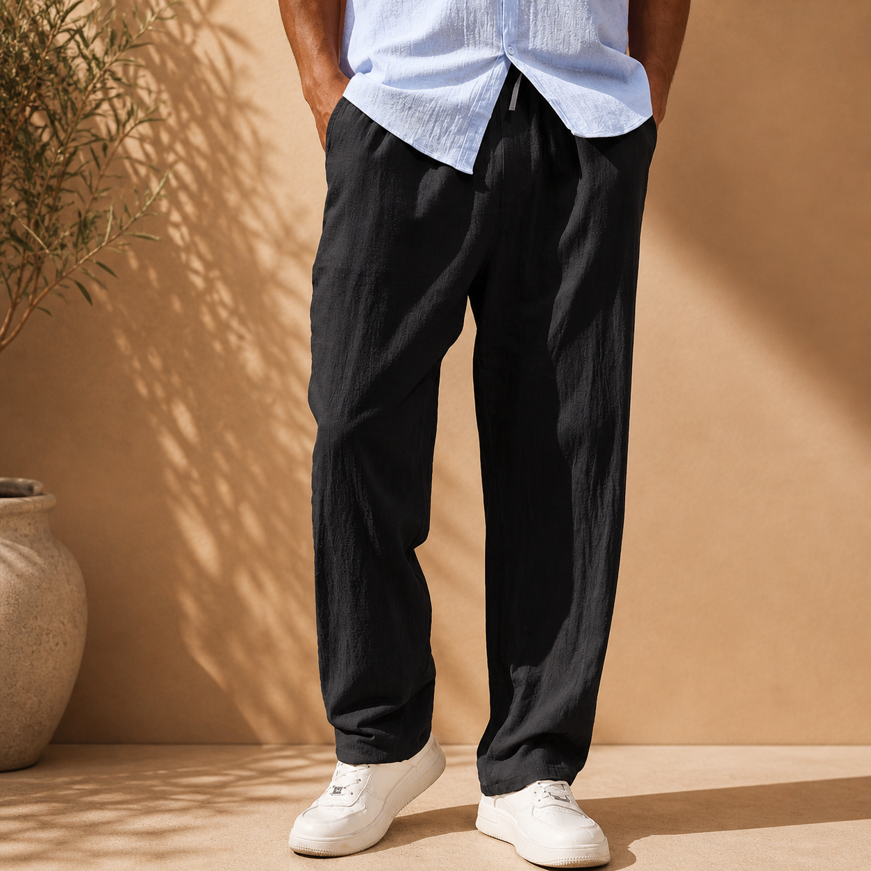 Pantalon Matière Texturée Pour Homme