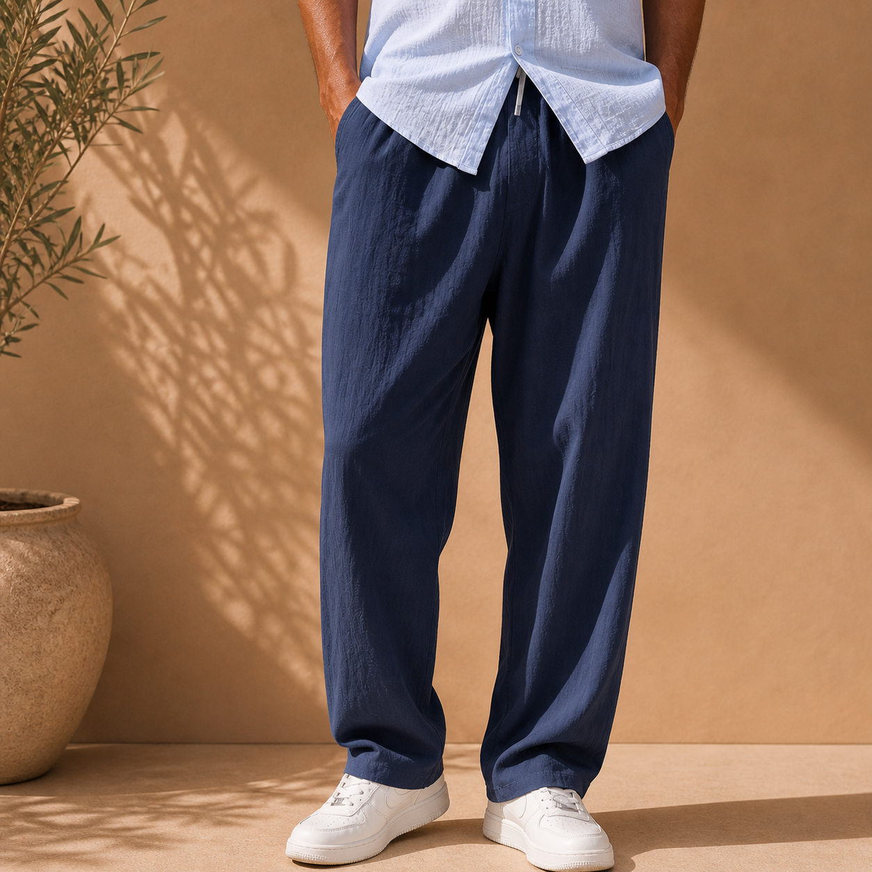 Pantalon Matière Texturée Pour Homme