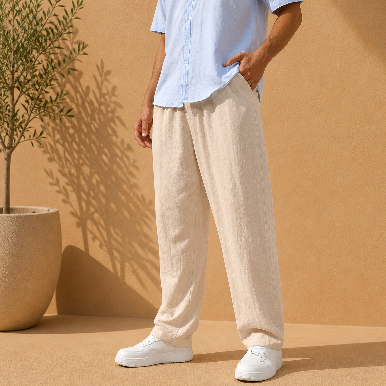 Pantalon Matière Texturée Pour Homme