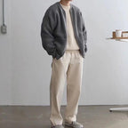 Cardigan Maille Zippé Poches Pour Homme