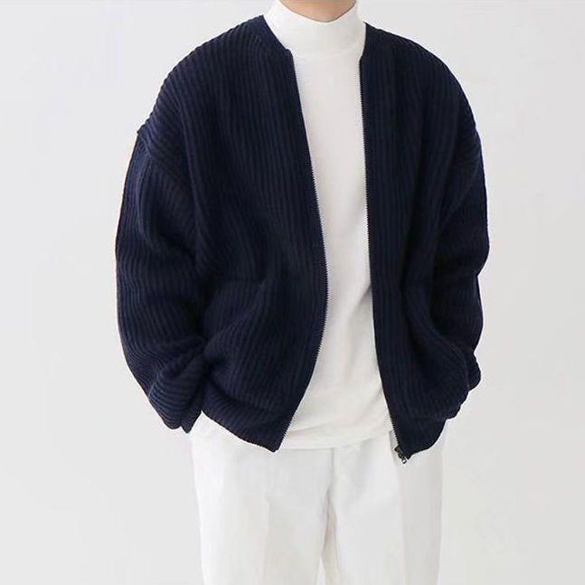 Homme Cardigan Maille Zippé