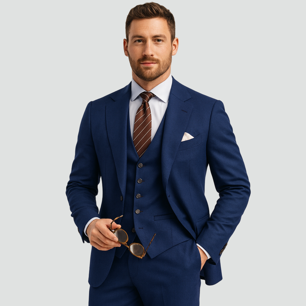 Costume 3 Pièces Doublé Superposable Pour Homme