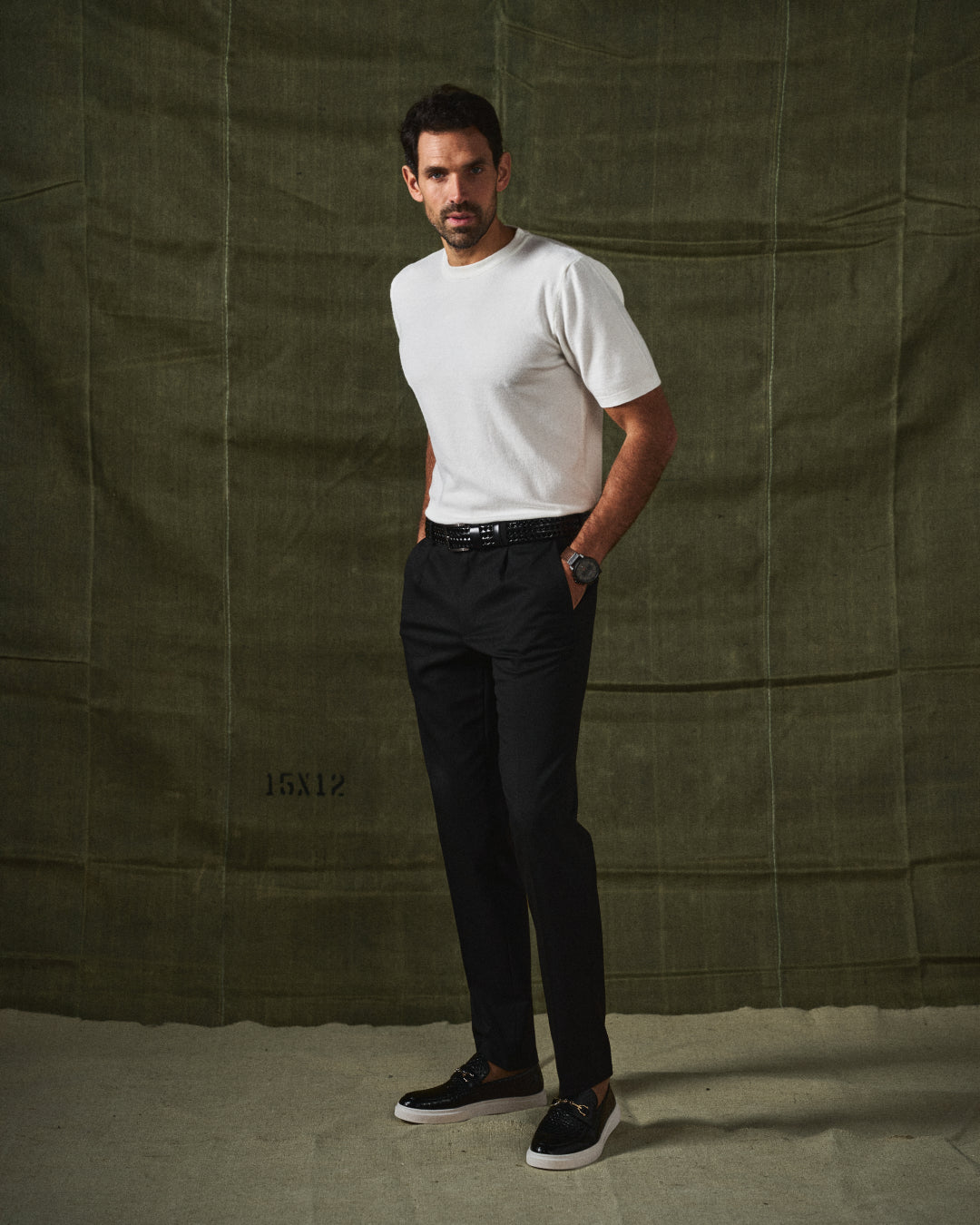 Mocassins Doublé Matière Texturée Pour Homme