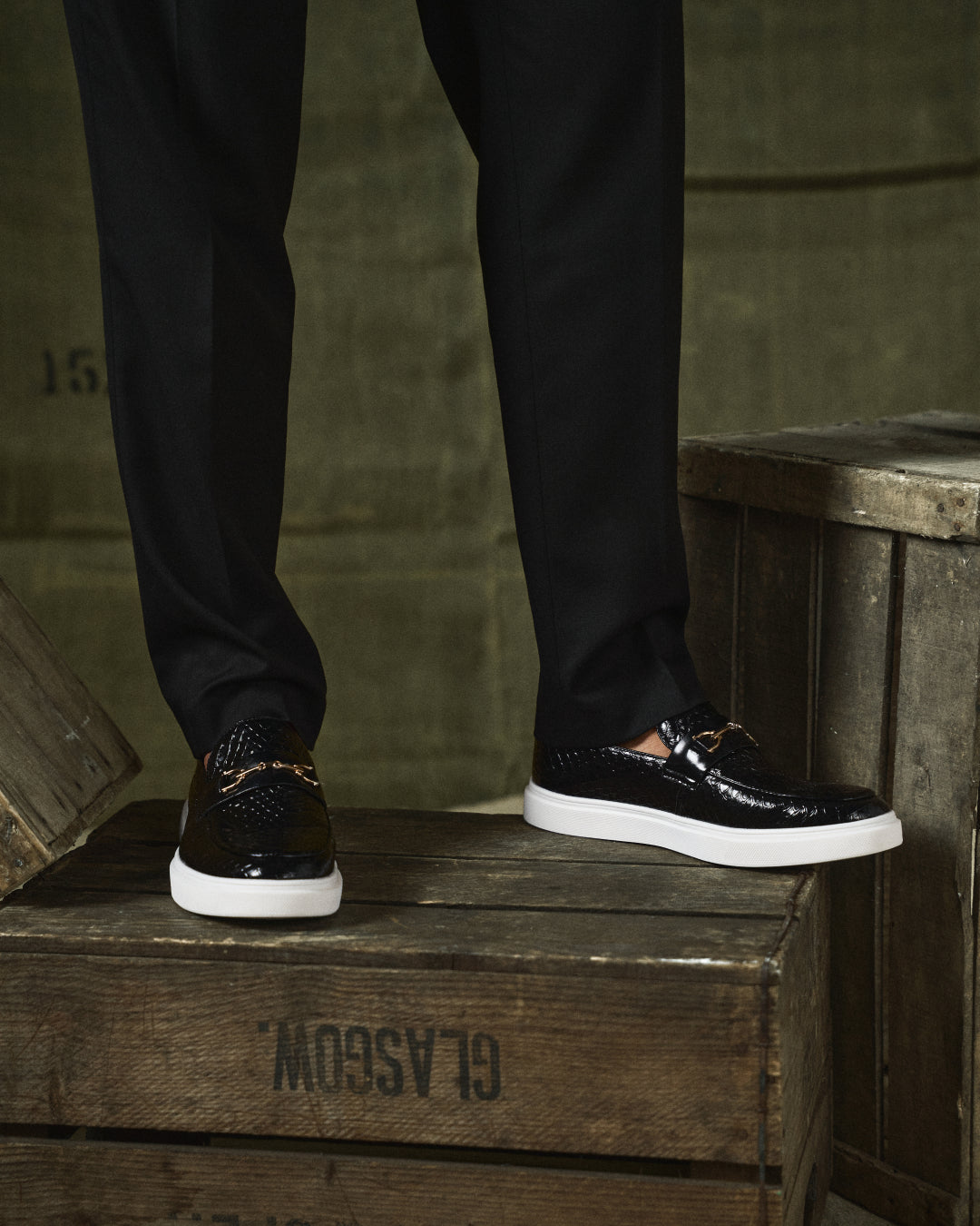 Mocassins Doublé Matière Texturée Pour Homme