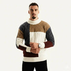 Homme Pull Maille Texturée