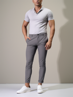 Pantalon Matière Stretch Coupe Ajustée Pour Homme