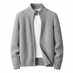 Homme Cardigan Maille Côtelée