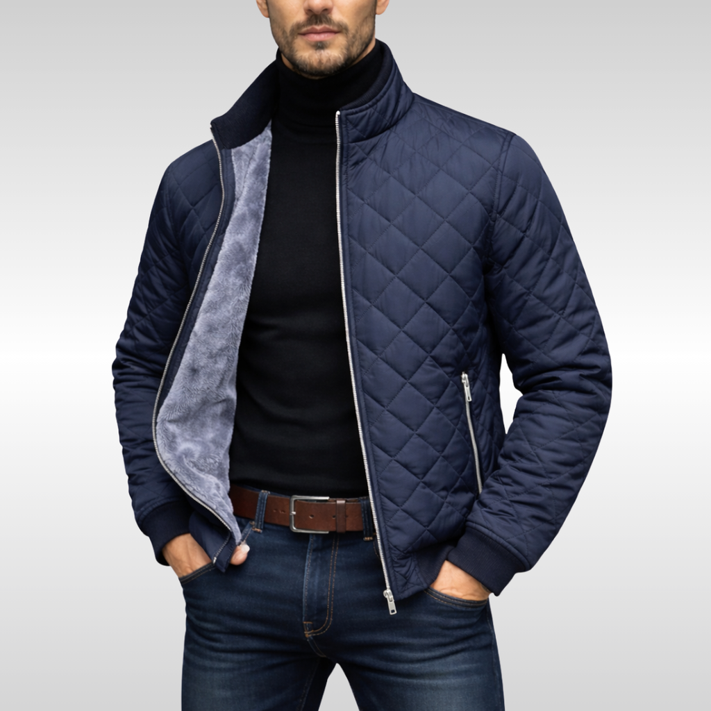 Veste Matelassé Coupe Tailleur Pour Homme