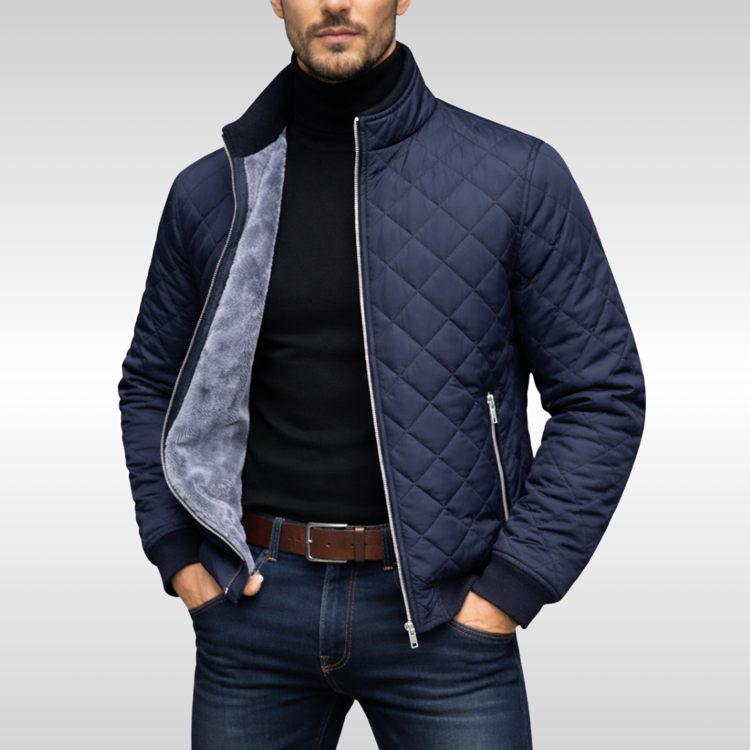 Veste Matelassé Coupe Tailleur Pour Homme