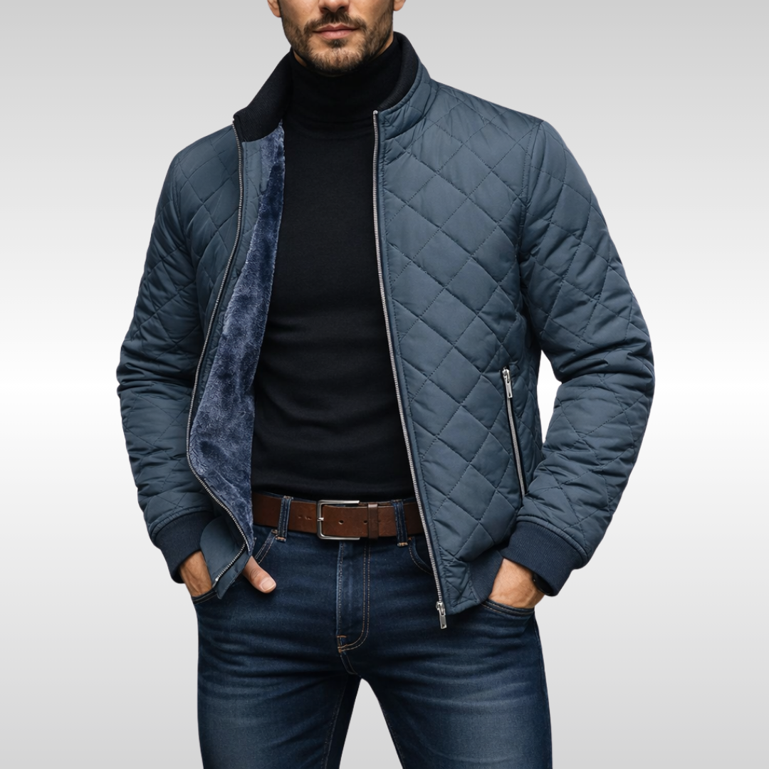 Veste Matelassé Coupe Tailleur Pour Homme