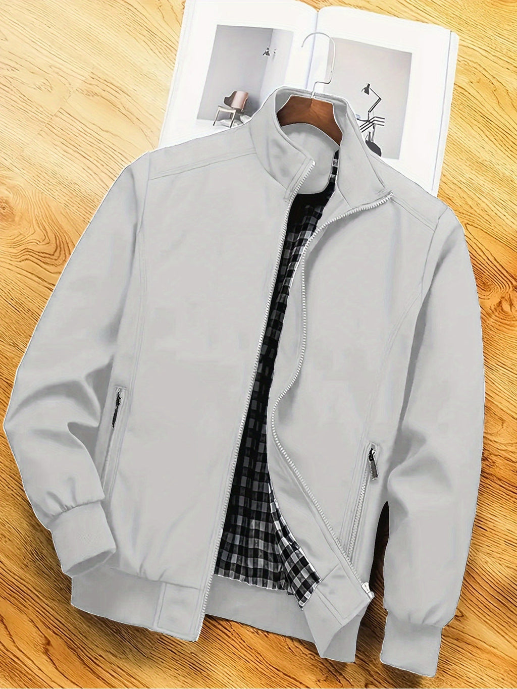Veste Doublé Coupe Droite Pour Homme