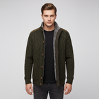 Homme Cardigan Torsadé Montant