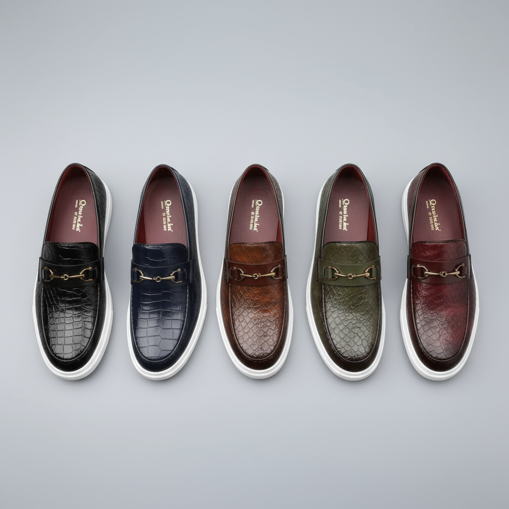 Mocassins Doublé Matière Texturée Pour Homme