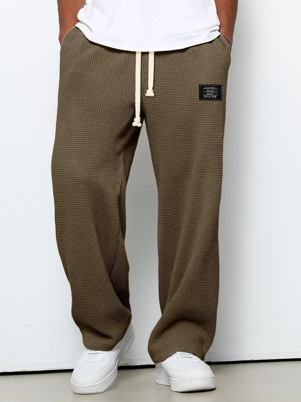 Homme Pantalon Coupe Ample