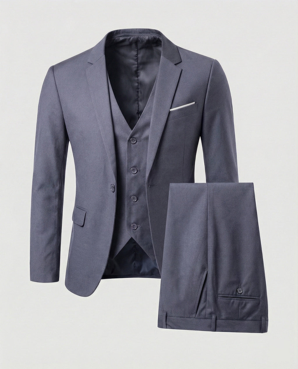 Homme Costume Trois-Pièces Structuré