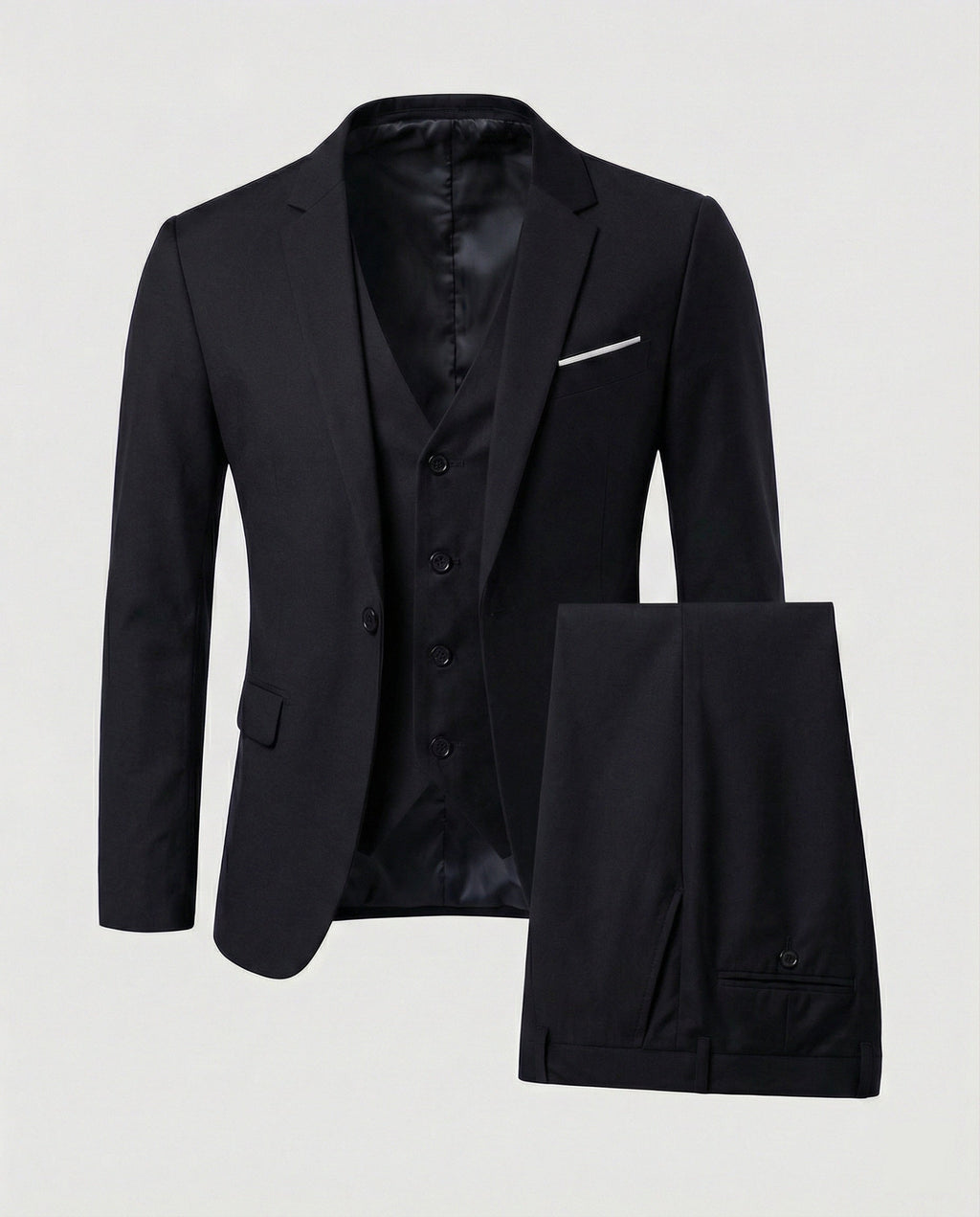 Homme Costume Trois-Pièces Structuré