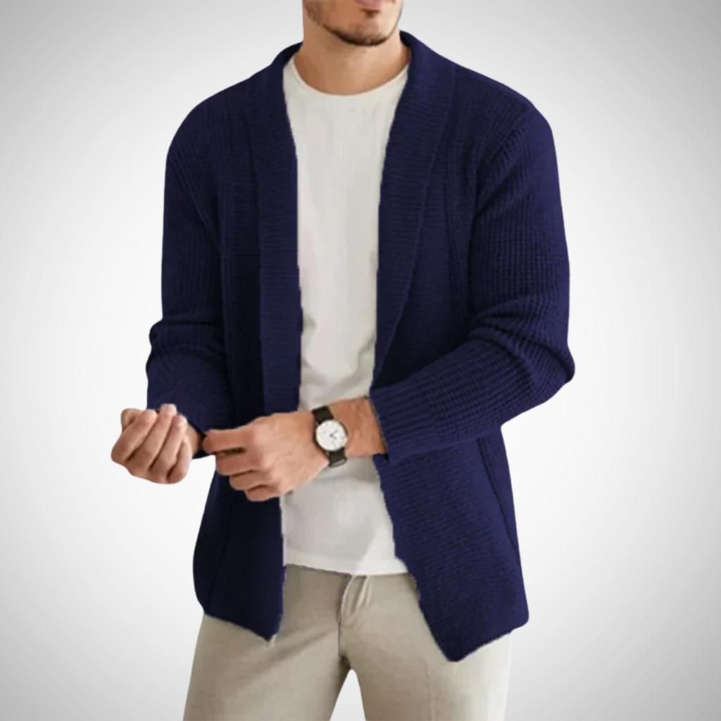 Homme Cardigan Col Châle