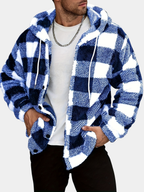 Homme Veste Sherpa Capuche