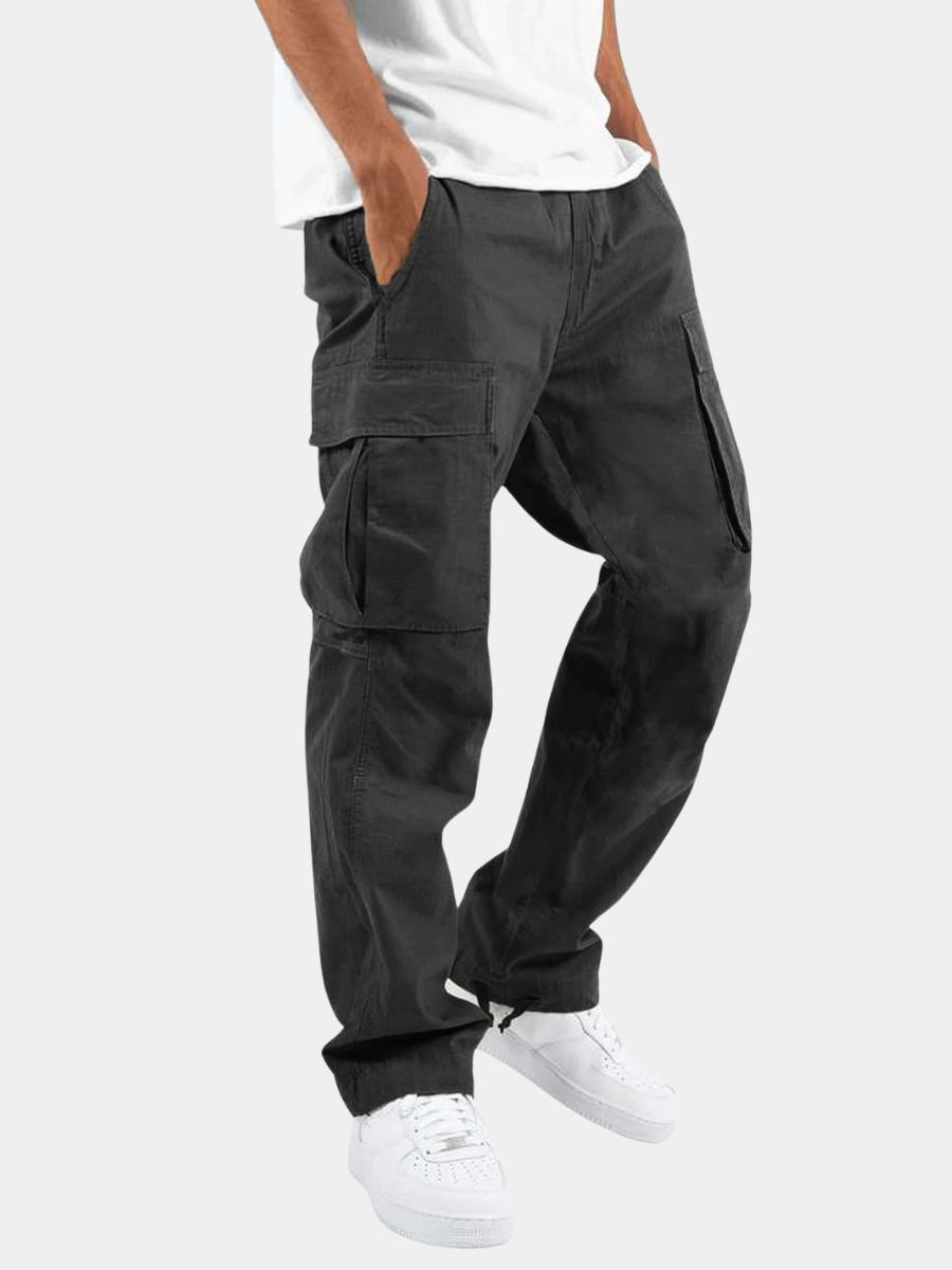 Homme Pantalon Cargo Ample