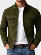 Veste Doublé Fermeture Boutonnée Pour Homme