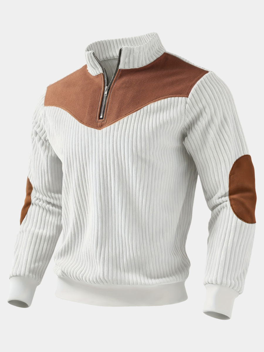 Sweat Maille Côtelée Pour Homme