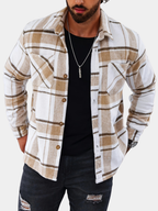 Veste Motif Carreaux Pour Homme