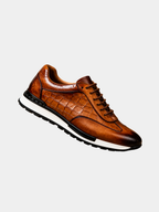 Homme Baskets Aspect Cuir