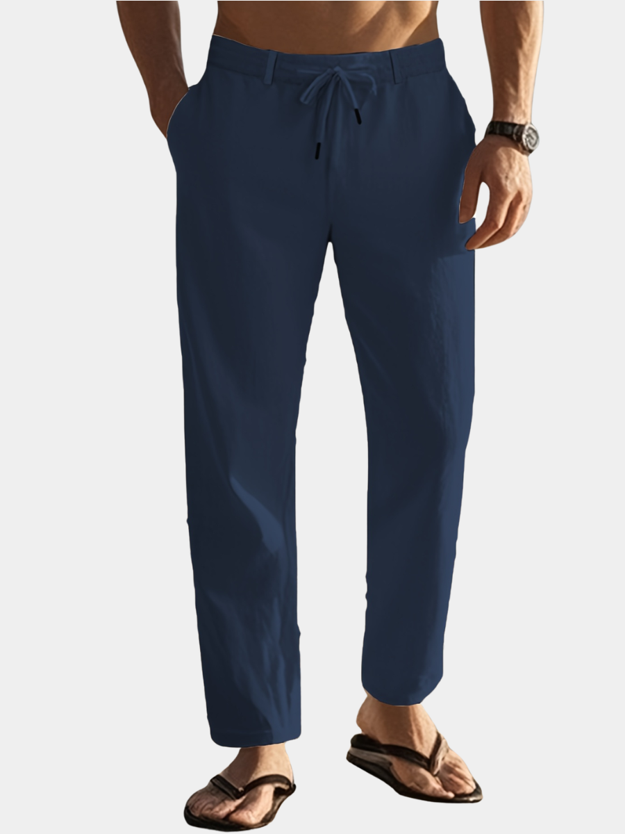 Pantalon Matière Stretch Coupe Droite Pour Homme