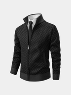 Homme Cardigan Zippé Texturé