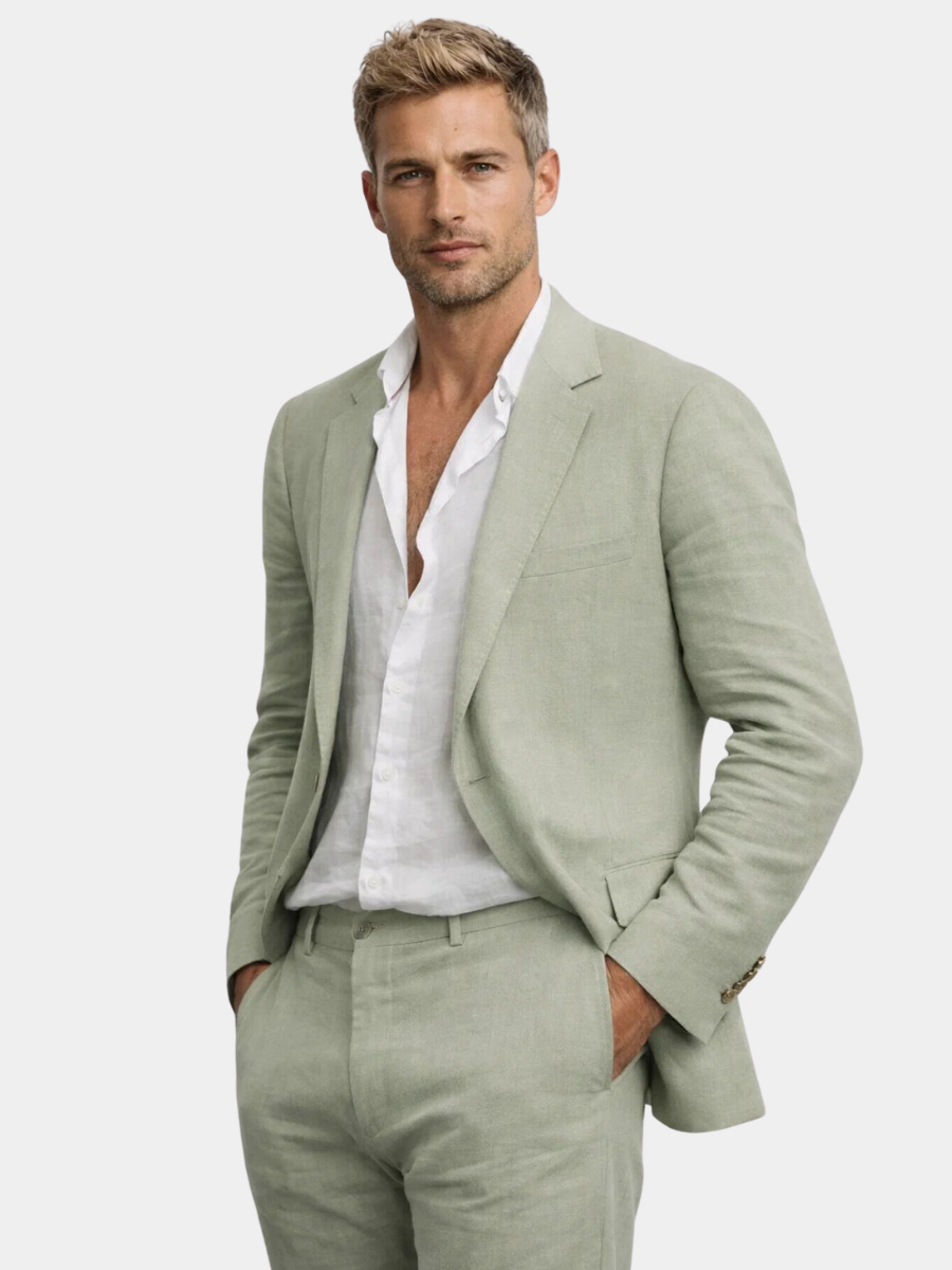 Costume 2 Pièces Fermeture Boutonnée Pour Homme