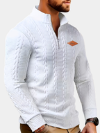 Pull Maille Douce Demi-Zip Pour Homme