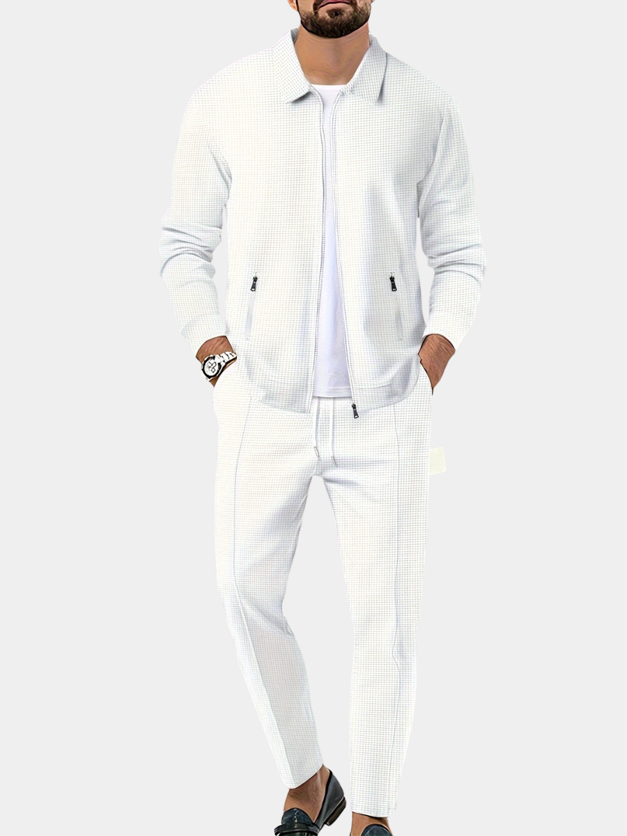 Costume 2 Pièces Maille Douce Pour Homme