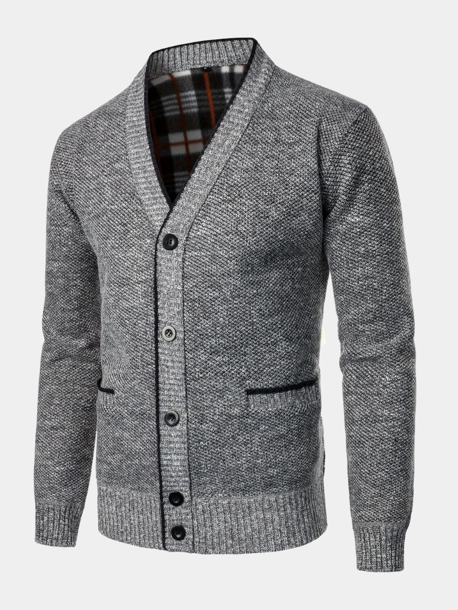 Homme Cardigan Col V