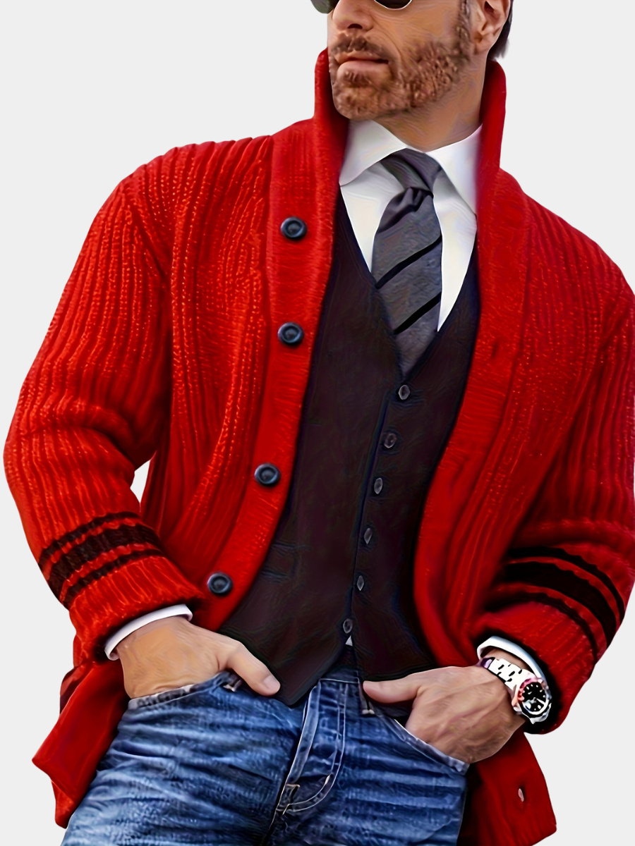 Cardigan Maille Douce Coupe Ample Pour Homme