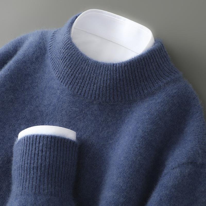 Homme Pull Col Montant