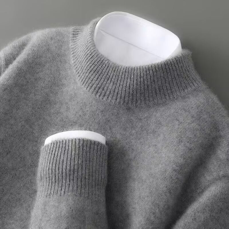 Homme Pull Col Montant