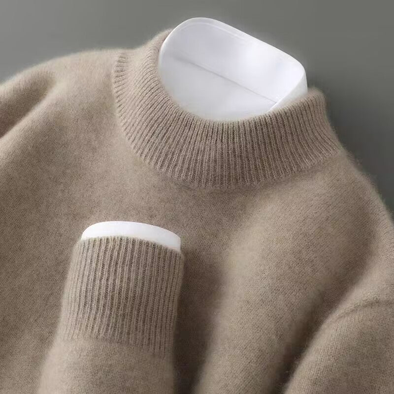 Homme Pull Col Montant