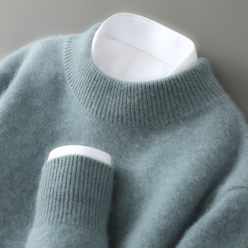 Homme Pull Col Montant