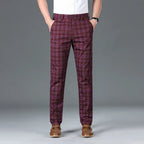 Homme Pantalon Chino Carreaux