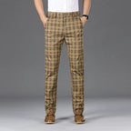 Homme Pantalon Chino Carreaux